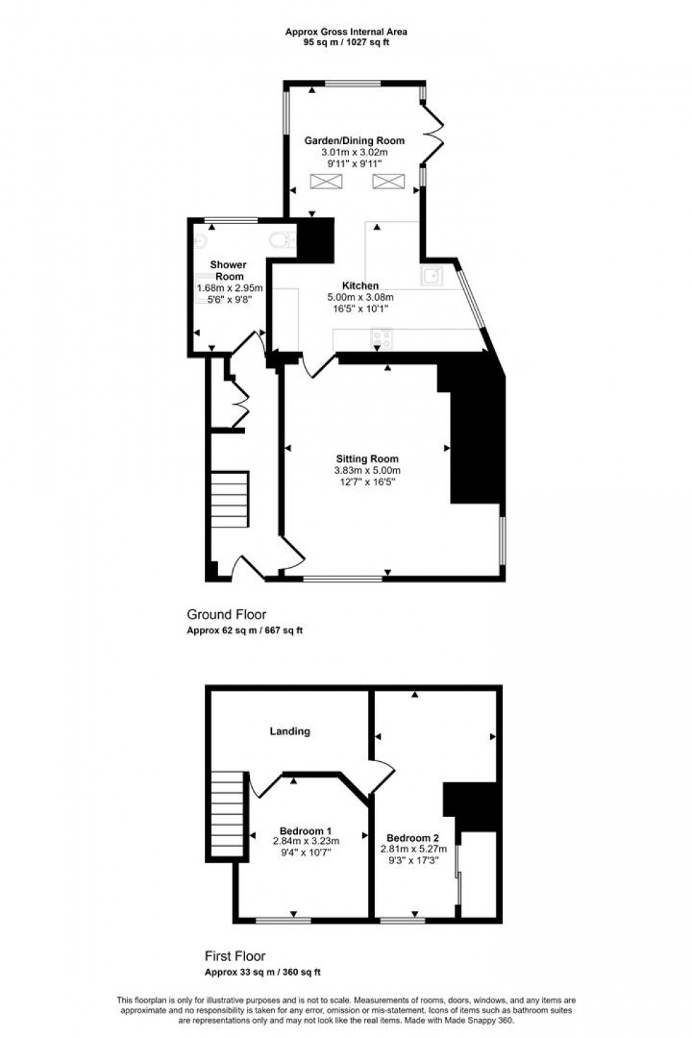 Floorplan for Higher Street, Okeford Fitzpaine, Blandford Forum