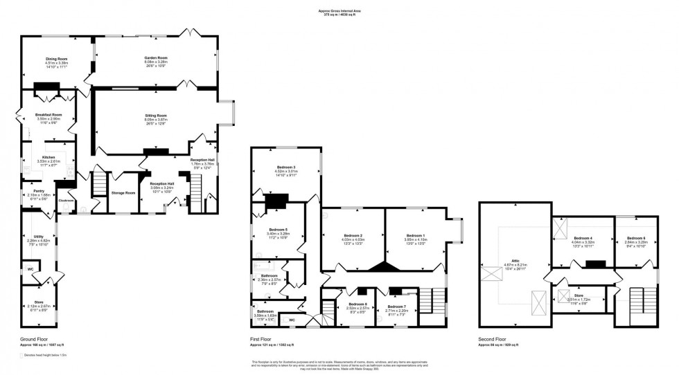 Floorplan for Lydlinch, Sturminster Newton