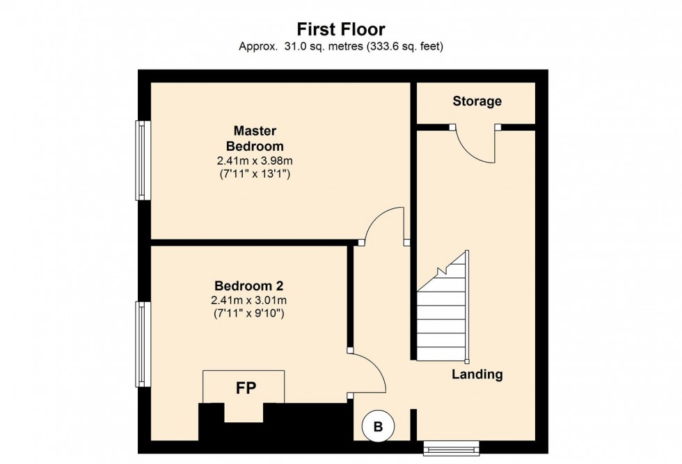 Floorplan for Salisbury Street, Marnhull, Sturminster Newton
