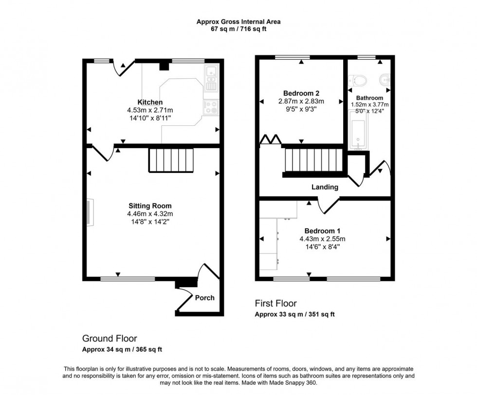 Floorplan for Cypress Way, Gillingham