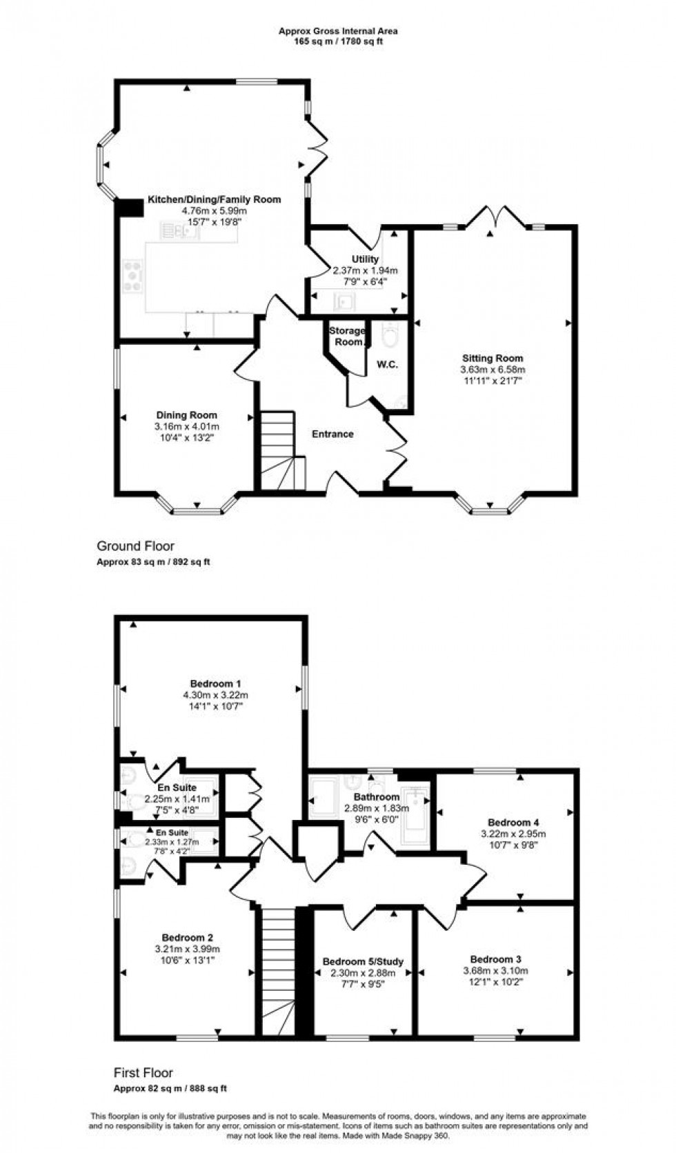 Floorplan for Earlswood, The Hamlets, Lower Road,, Stalbridge