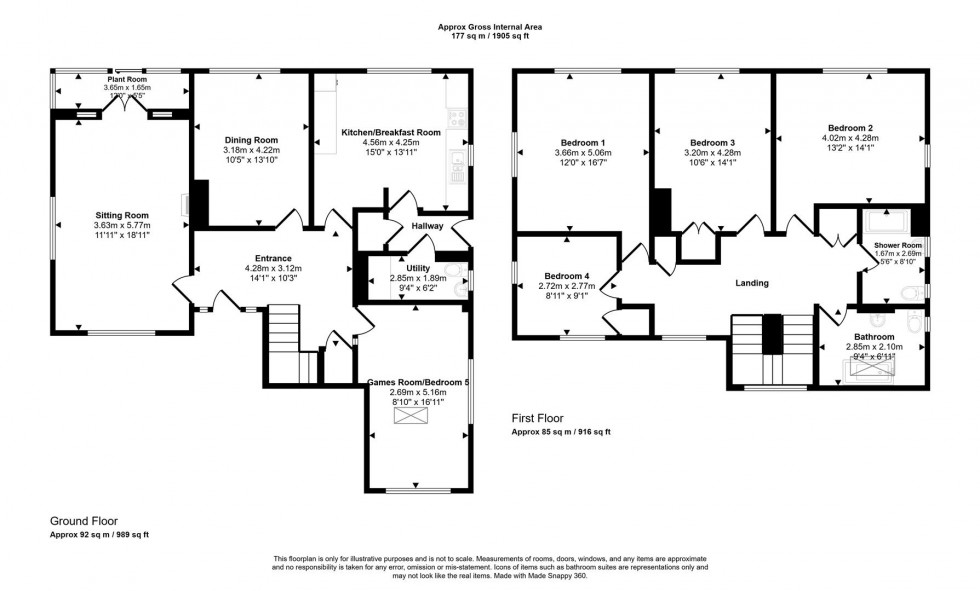 Floorplan for Rowden Mill Lane, Stourton Caundle, Sturminster Newton