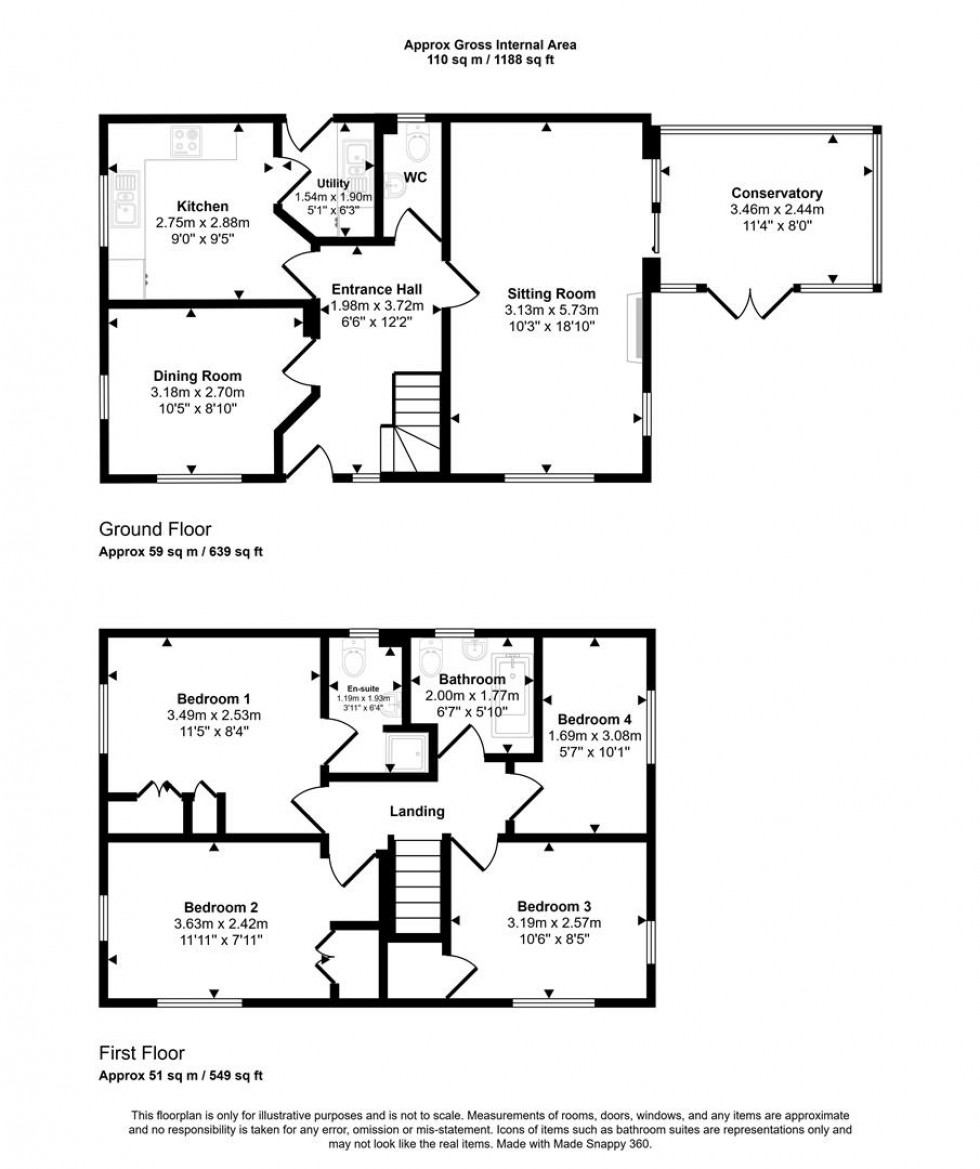 Floorplan for Homefield, Mere