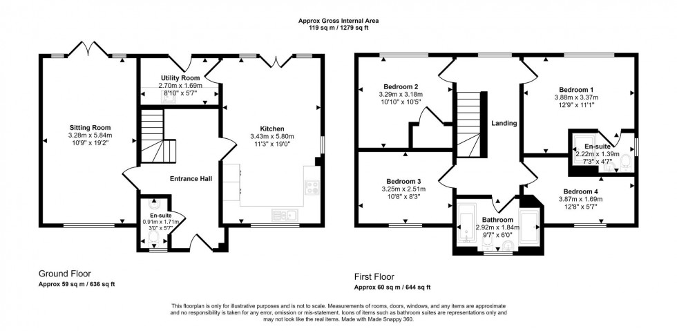Floorplan for Shillingstone Lane, Okeford Fitzpaine, Blandford Forum