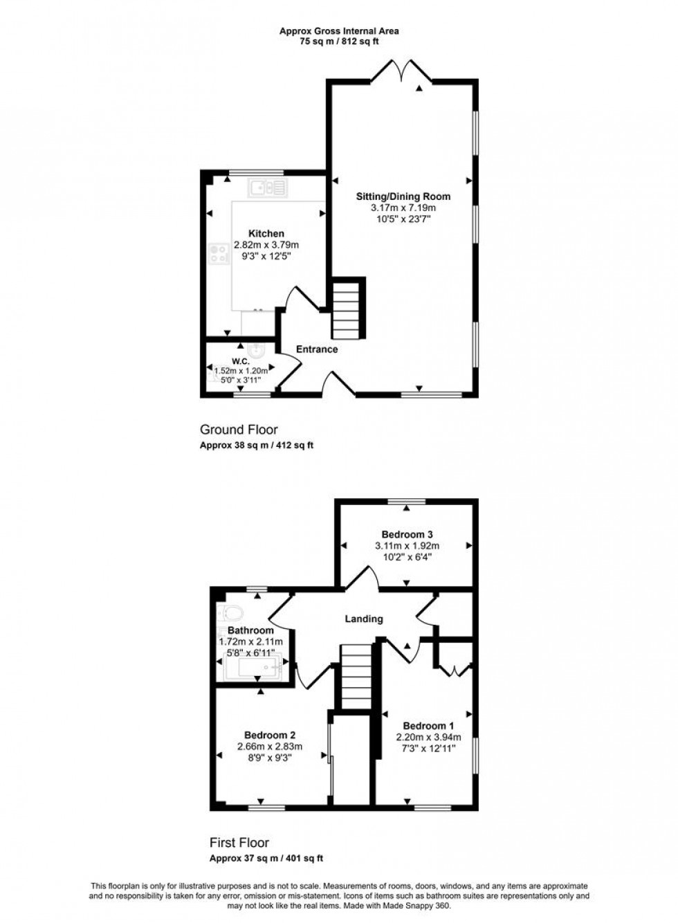 Floorplan for Higher Street, Okeford Fitzpaine, Dorset