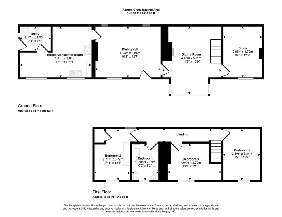 Floorplan for Burton Street, Marnhull, Sturminster Newton