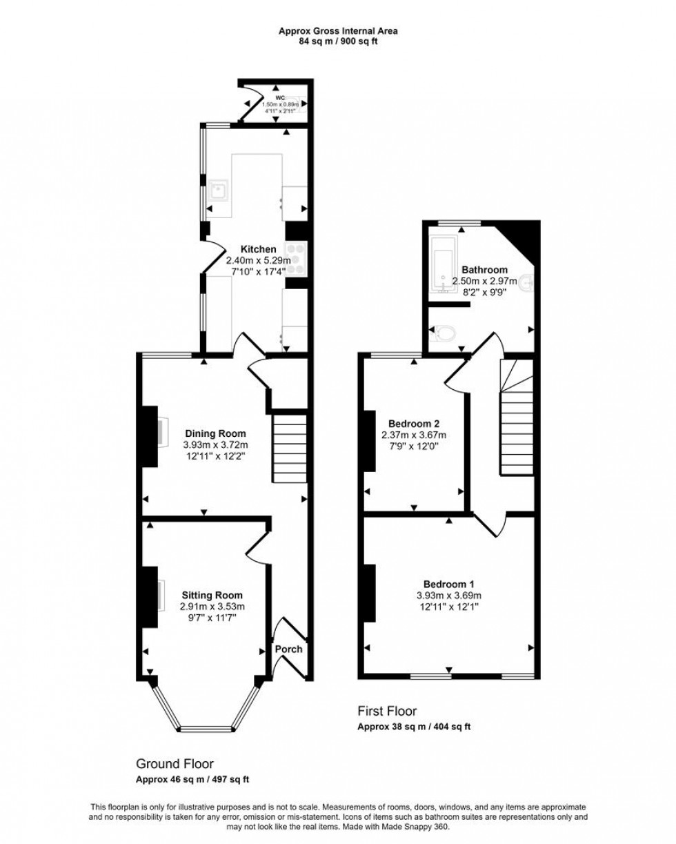 Floorplan for High Street, Templecombe