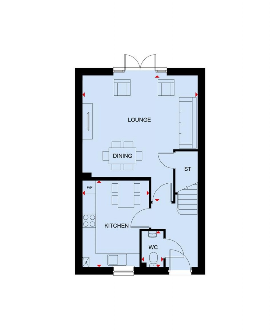 Floorplan for The Hamlets, Lower Road,, Stalbridge