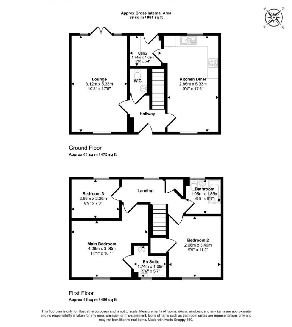Floorplan for The Hamlets, Lower Road,, Stalbridge