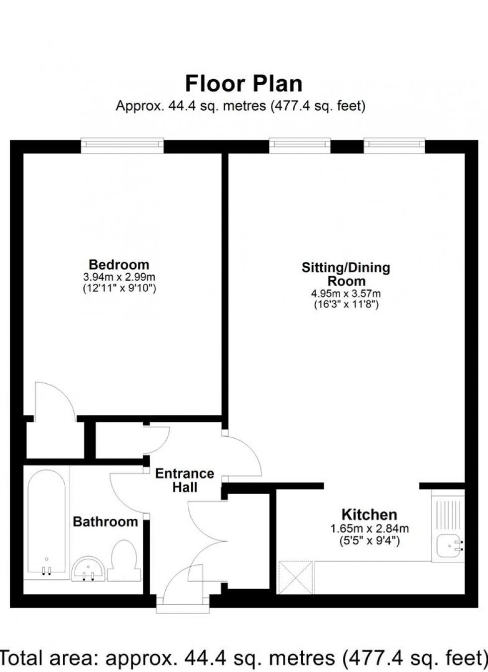 Floorplan for Bath Road, Sturminster Newton