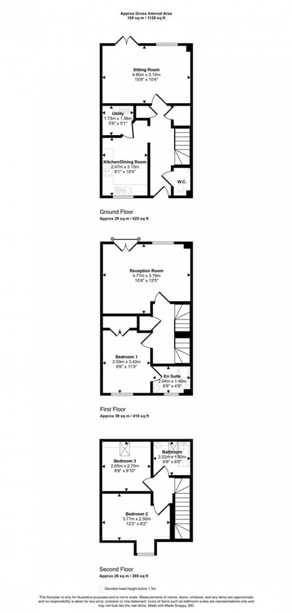 Floorplan for Palace Road, Gillingham