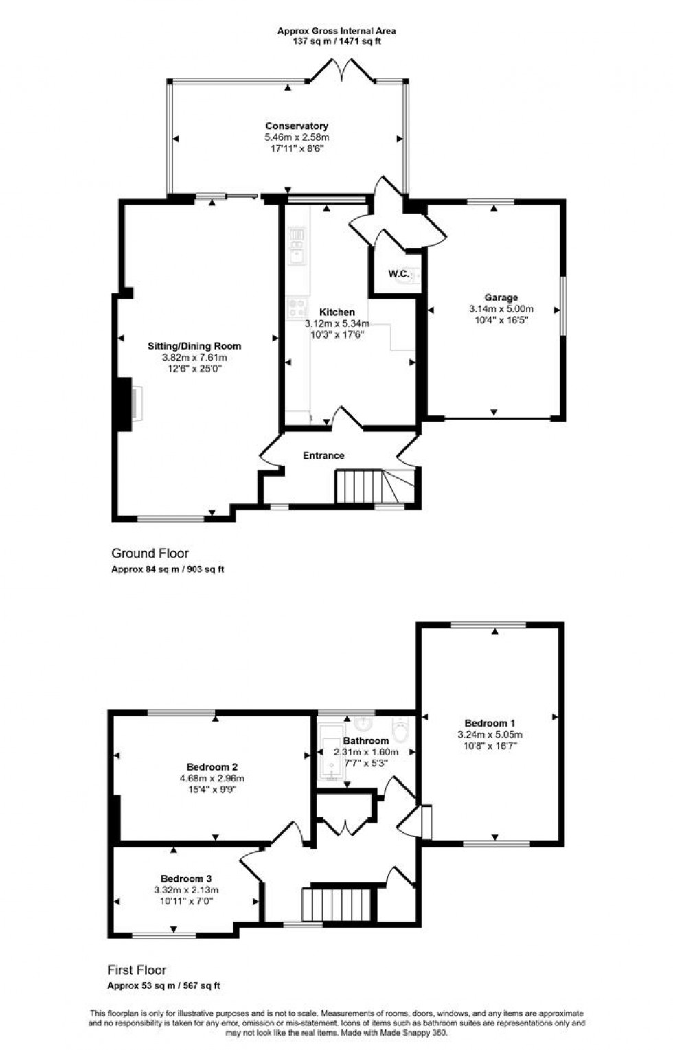 Floorplan for Stoneylawn, Marnhull