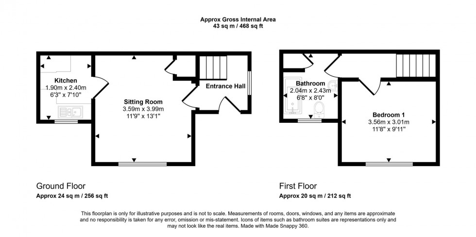 Floorplan for The Meadows, Gillingham