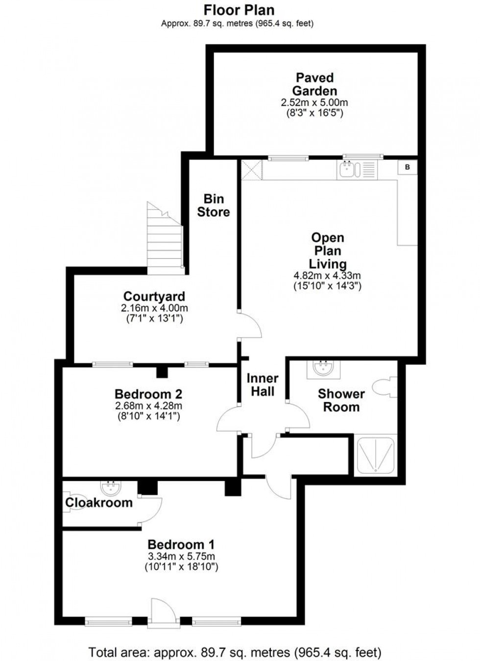 Floorplan for Bridge Street, Sturminster Newton