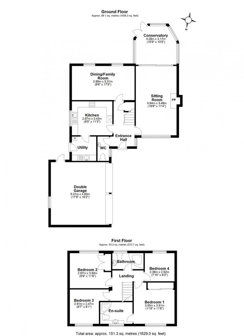 Floorplan for Old Station Gardens, Henstridge, Templecombe