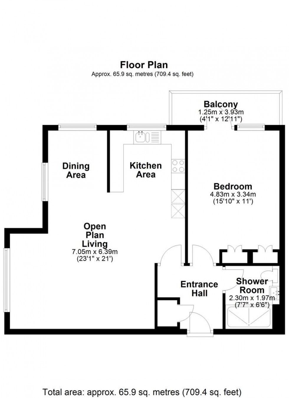 Floorplan for Canon Woods Close, Sherborne
