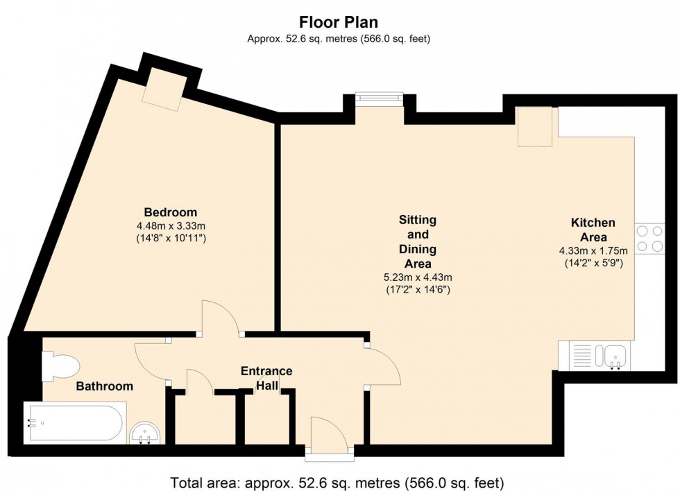 Floorplan for Drovers, Sturminster Newton