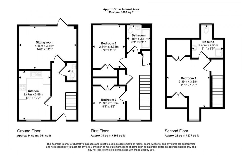 Floorplan for Cerne Avenue, Gillingham