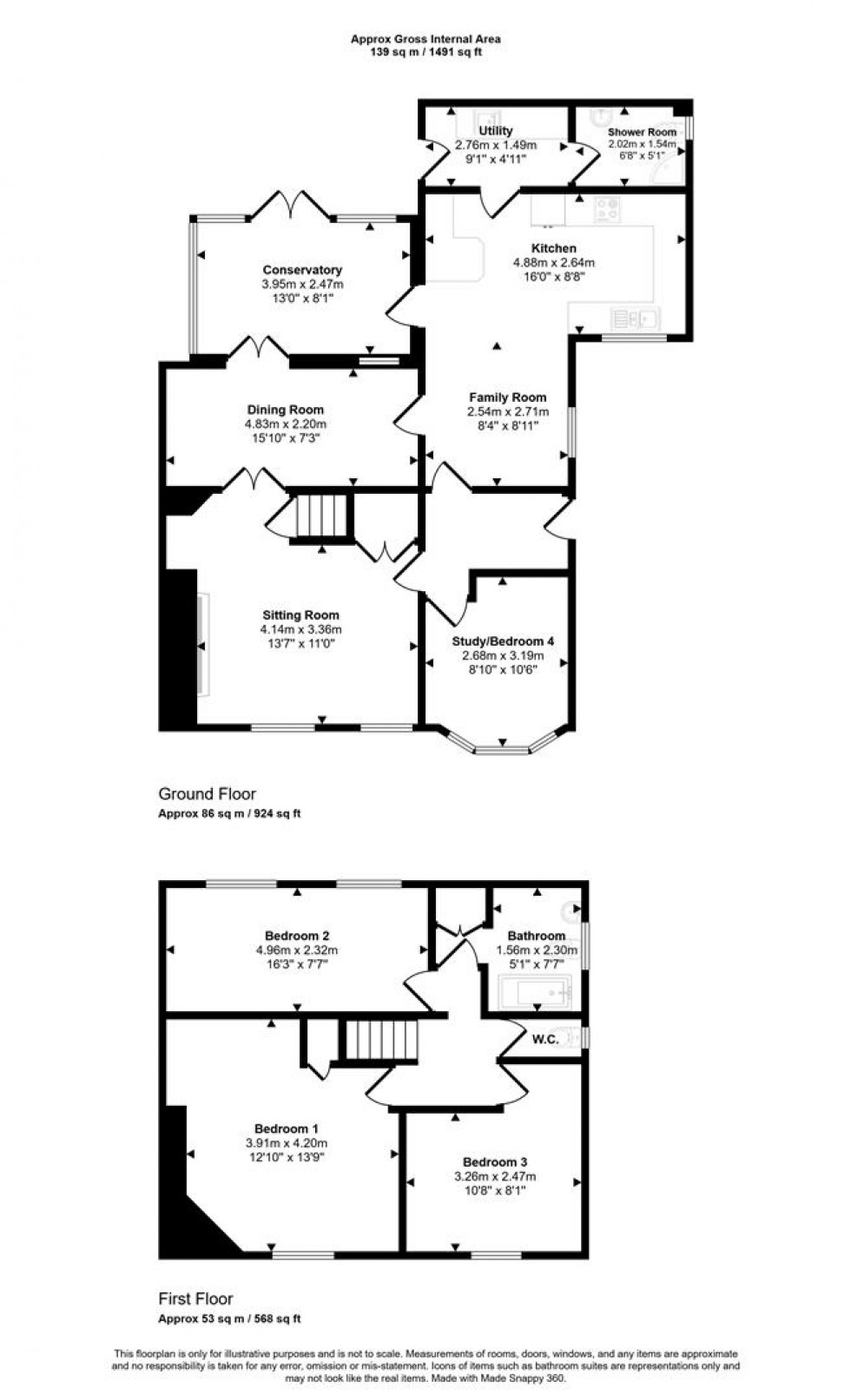 Floorplan for The Street, East Knoyle, Salisbury