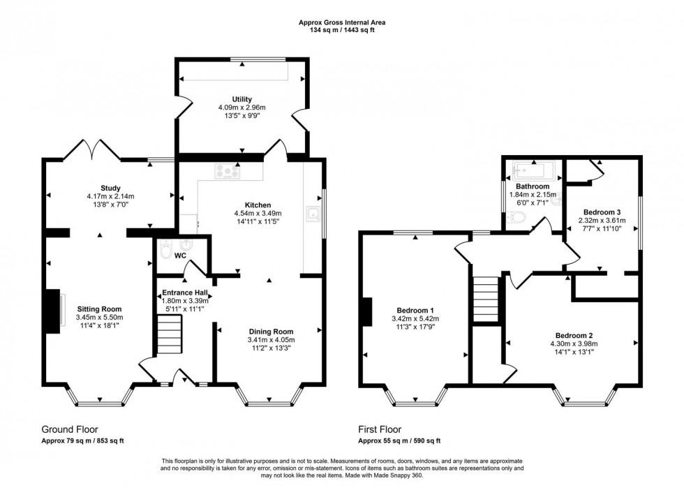 Floorplan for Shaftesbury Road, Gillingham