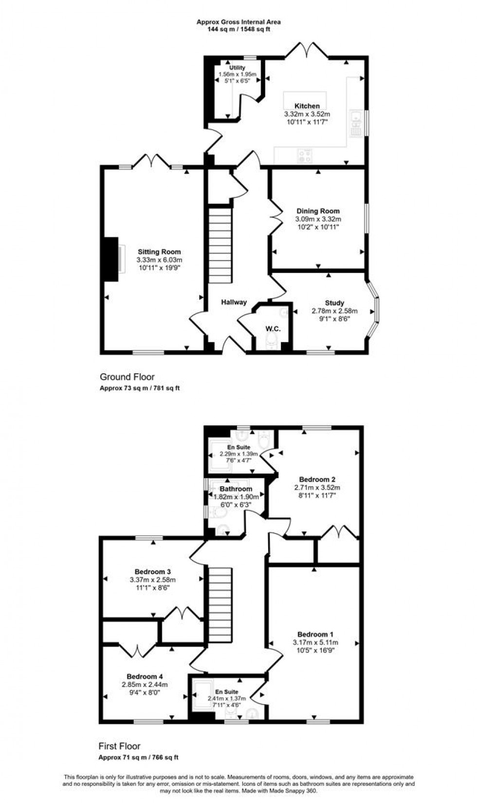 Floorplan for Cuckoo Hill, Bruton
