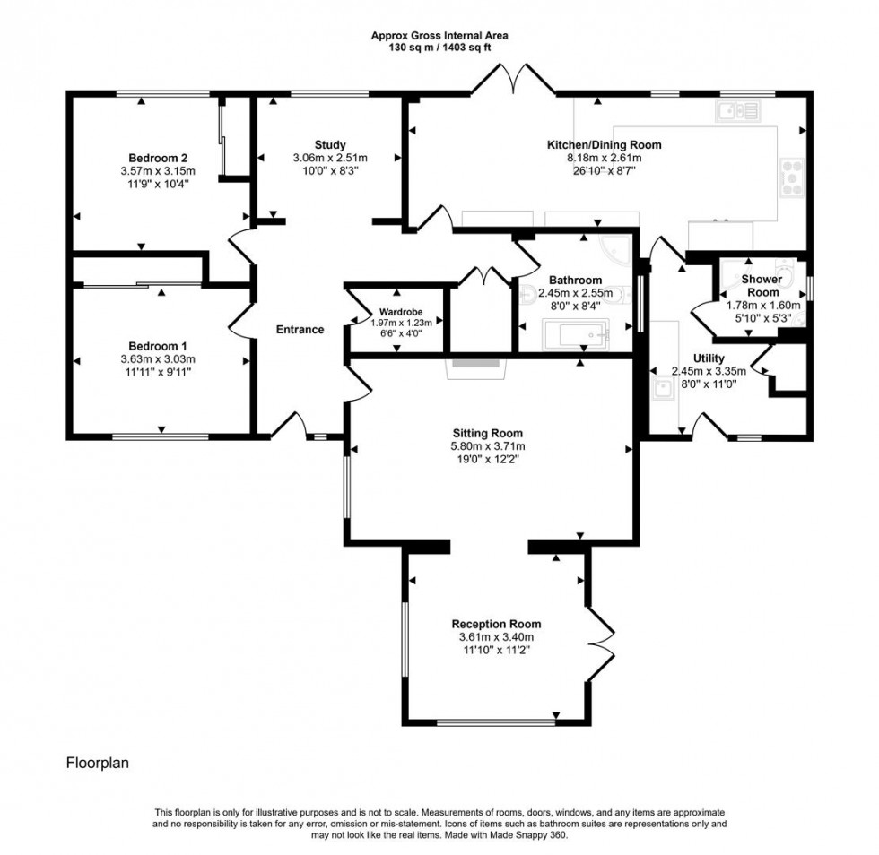 Floorplan for Whitefield Drive, East Stour