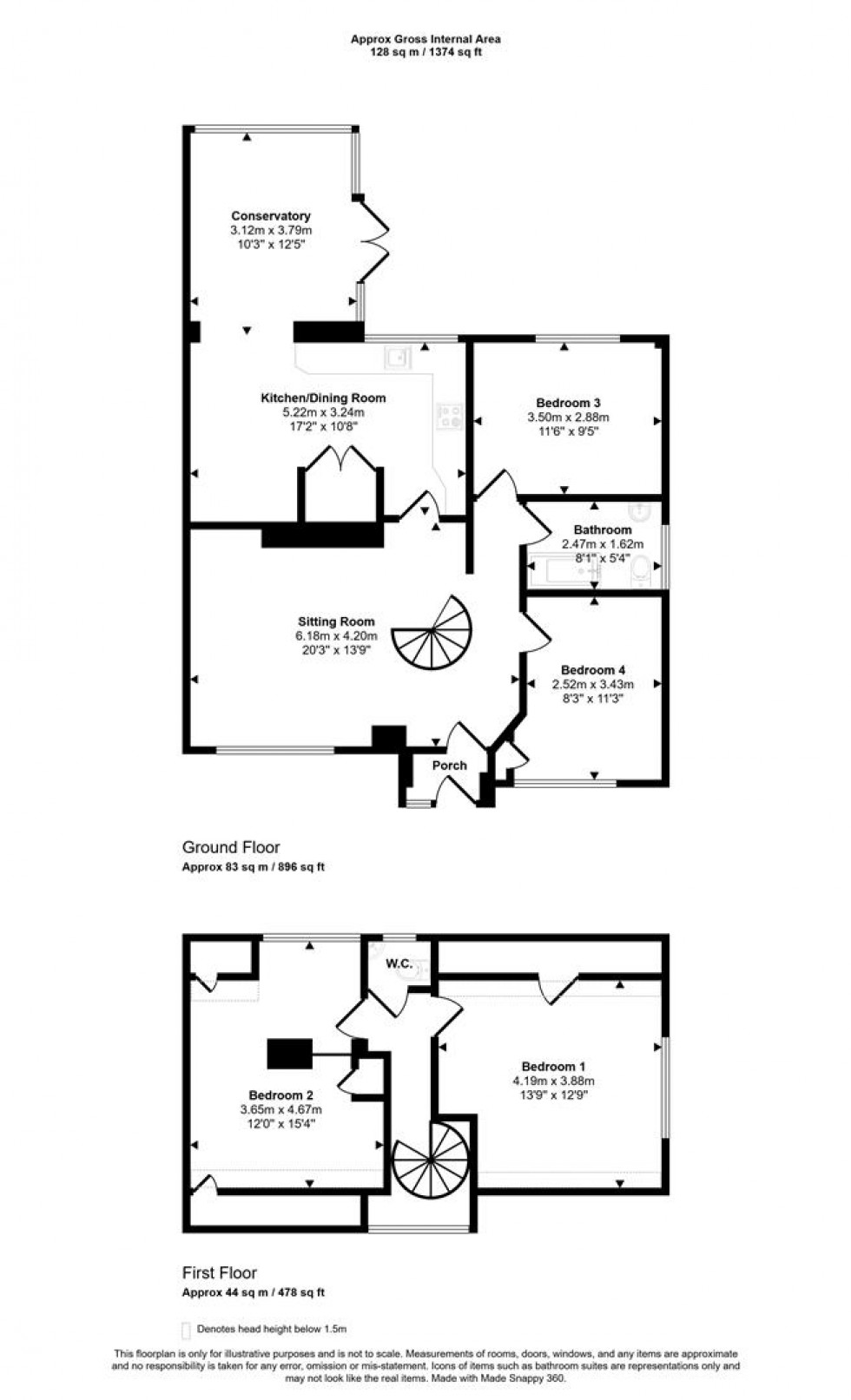 Floorplan for Clarendon Close, Gillingham