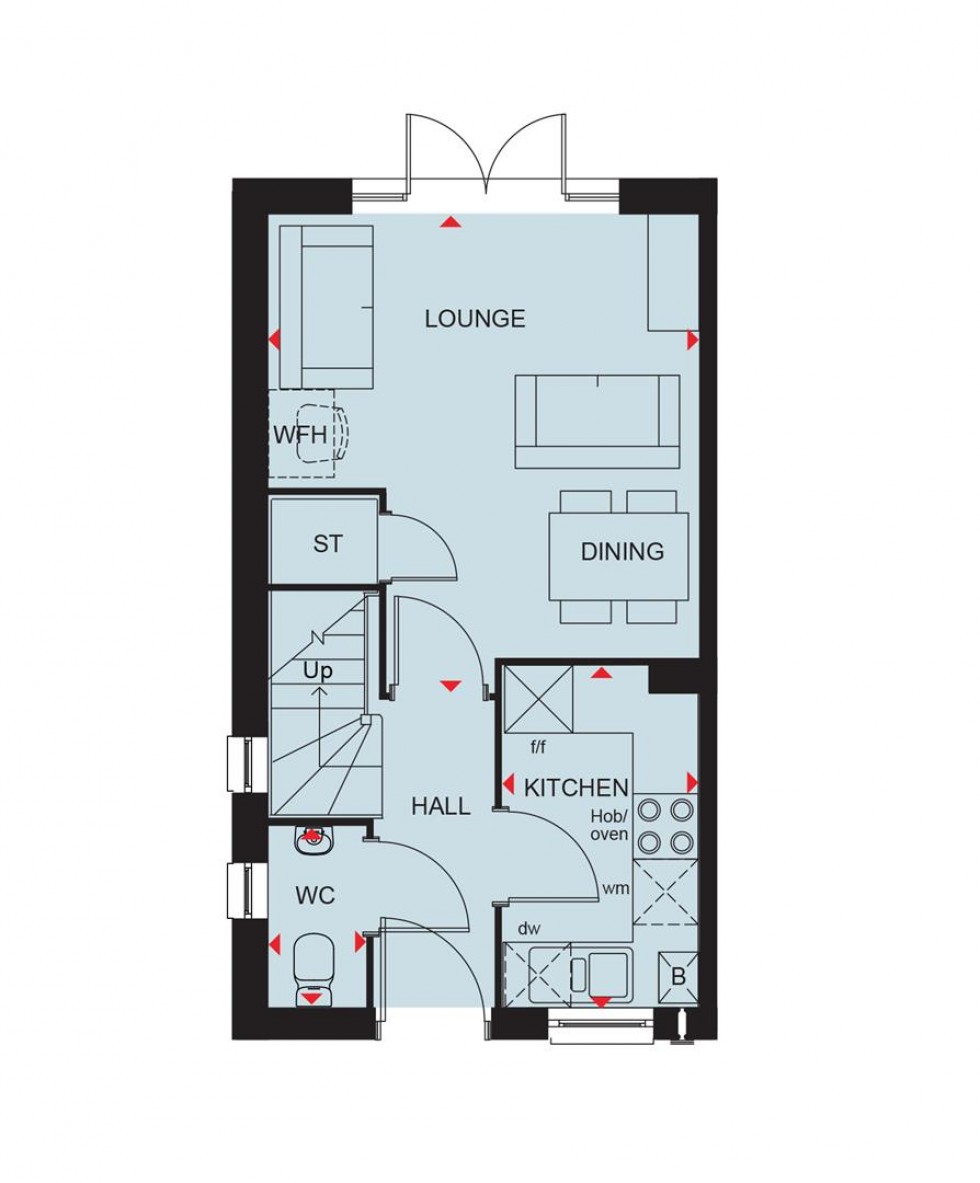 Floorplan for The Hamlets, Lower Road,, Stalbridge