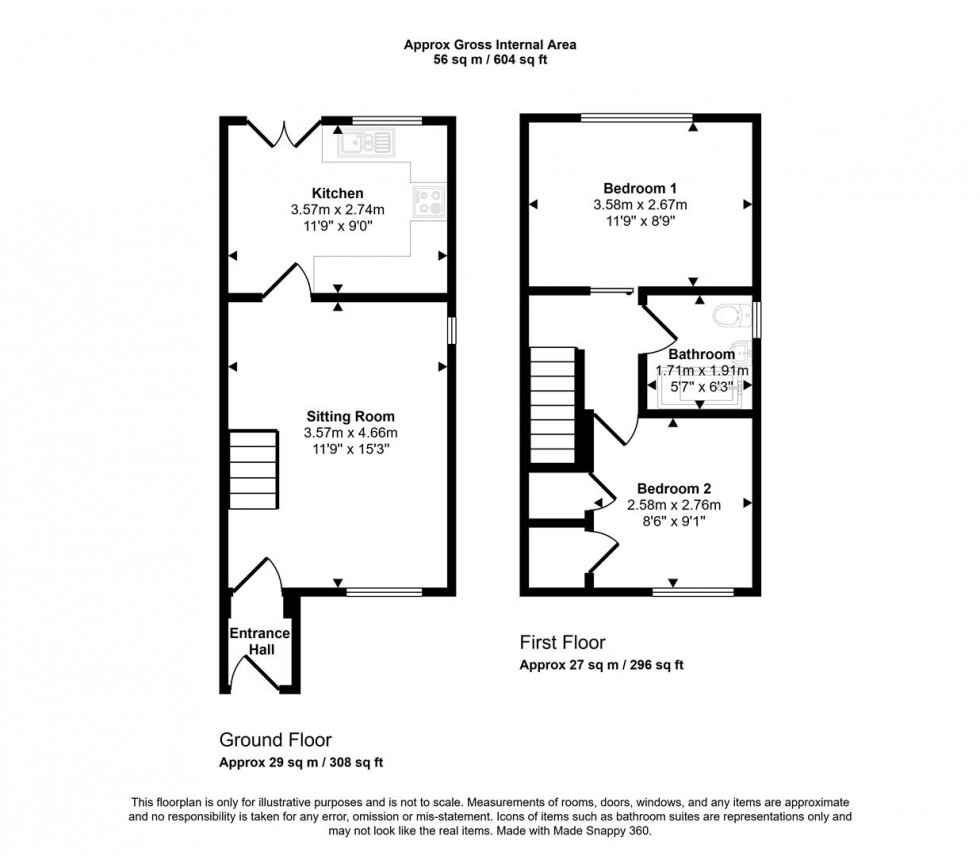 Floorplan for Blackmore Road, Shaftesbury