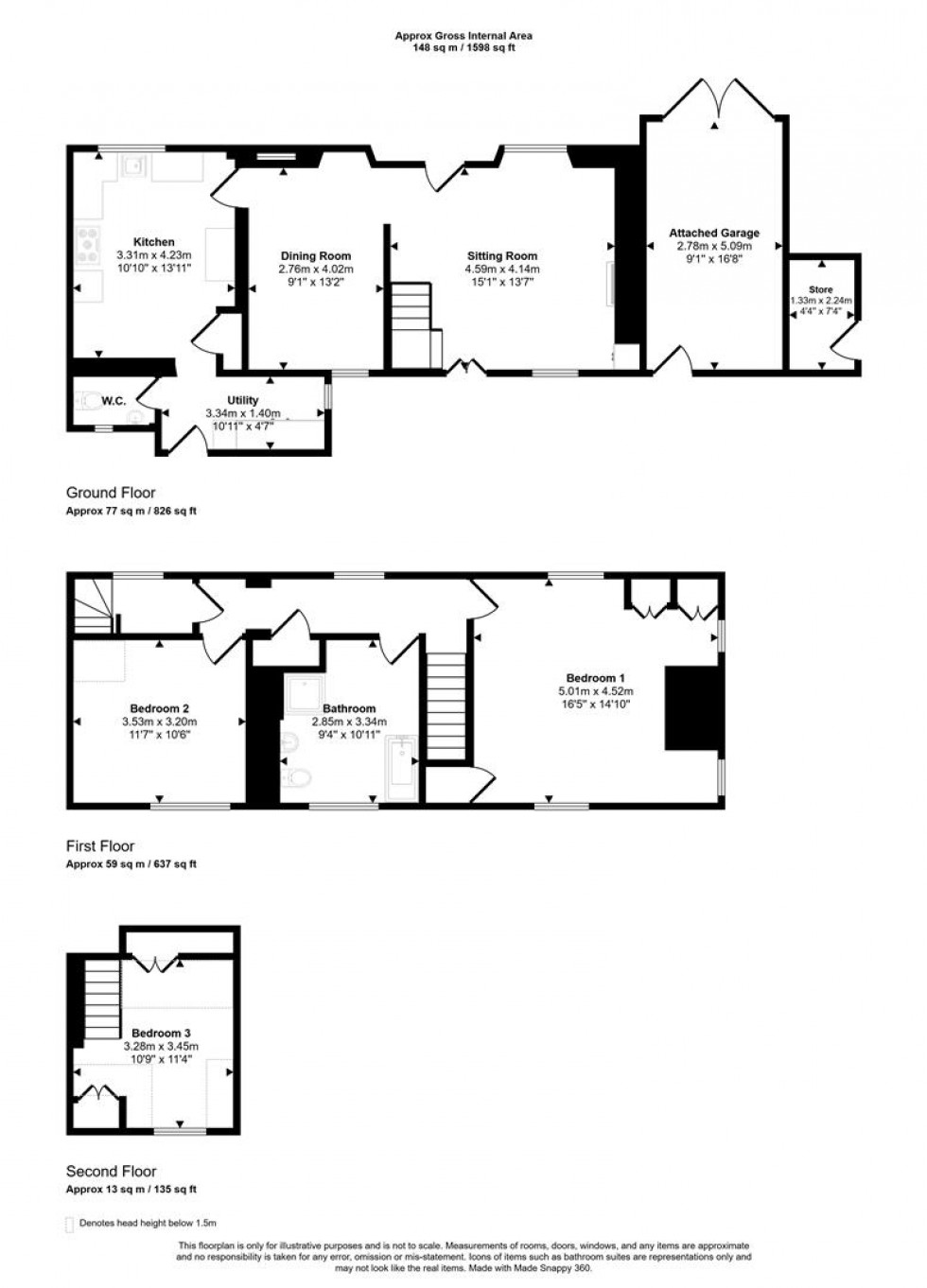 Floorplan for Mill Lane, Stour Provost, Gillingham