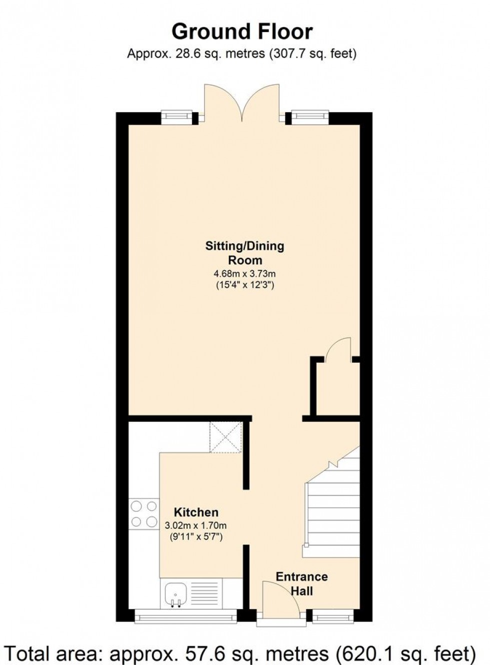 Floorplan for Templars Barton, Templecombe