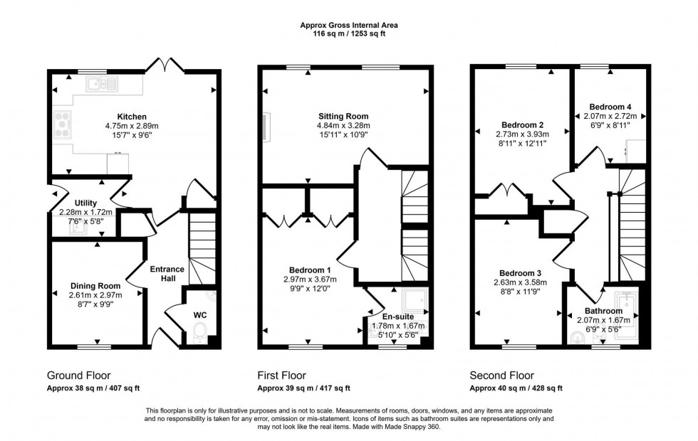 Floorplan for King John Road, Gillingham