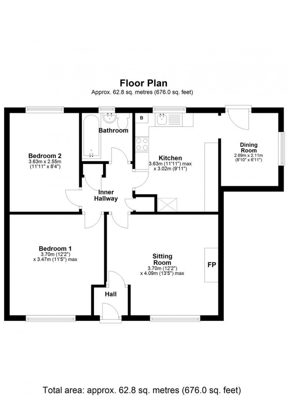Floorplan for Filbridge Rise, Sturminster Newton