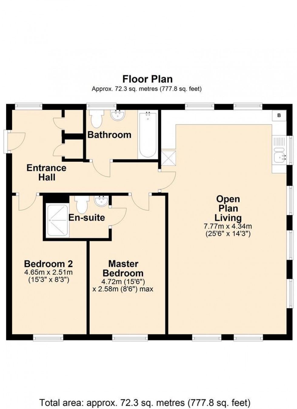 Floorplan for Old Tannery Way, Milborne Port, Sherborne
