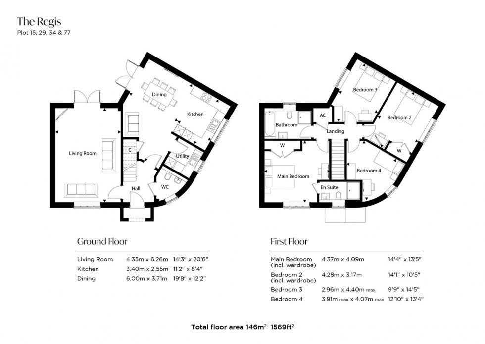 Floorplan for Elm Close, Sturminster Newton