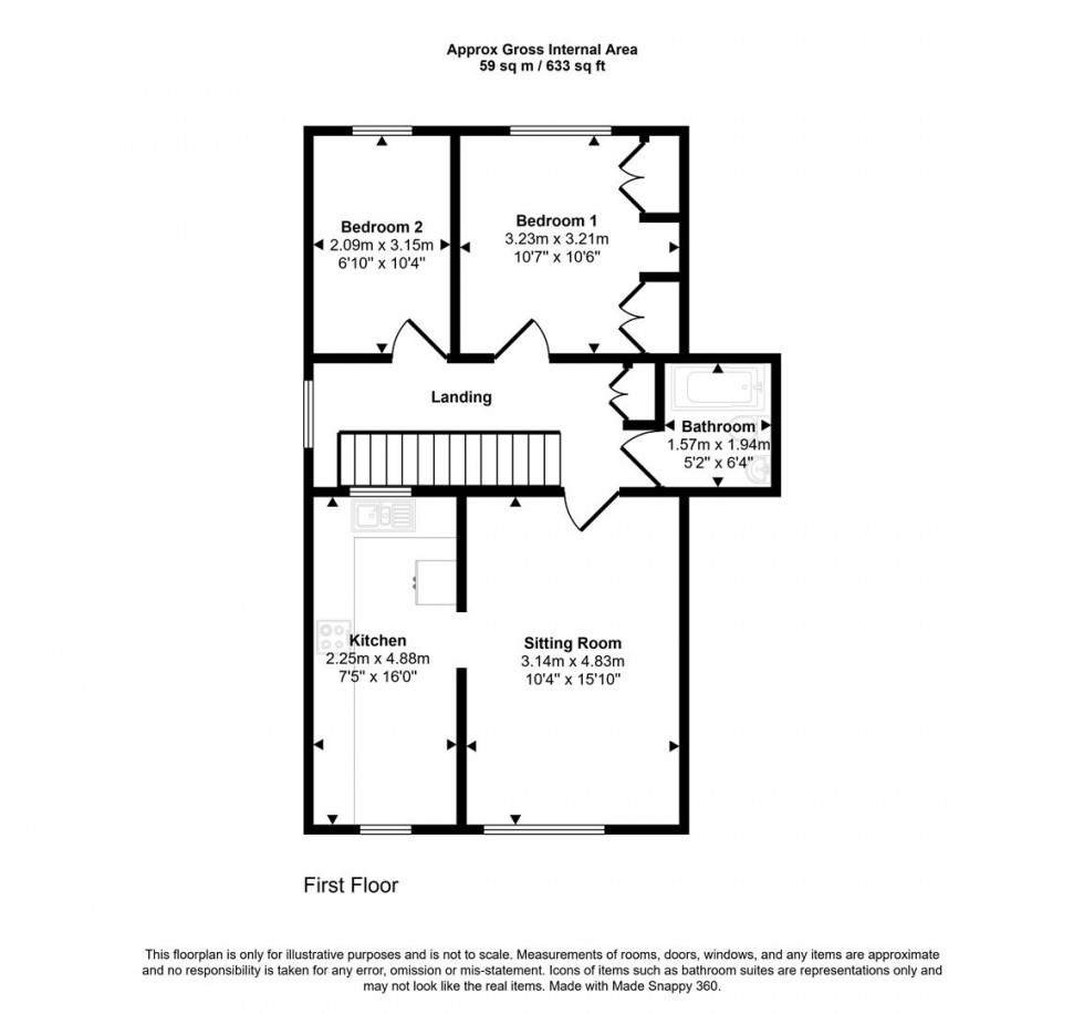 Floorplan for Mead Court, Gillingham