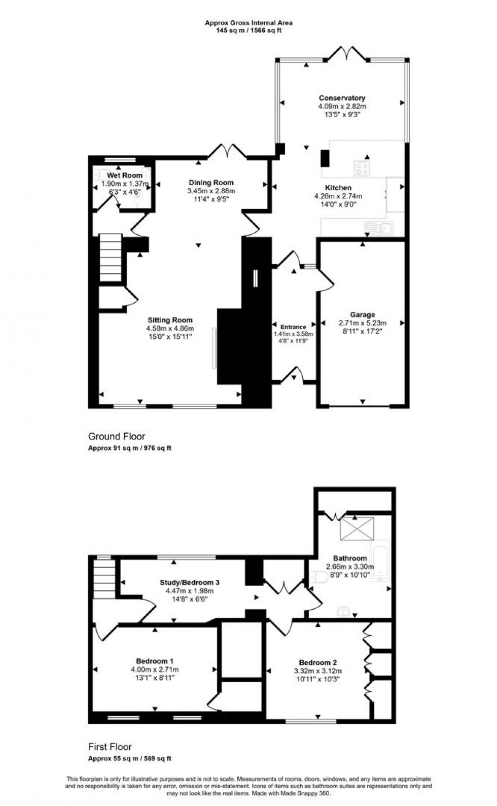 Floorplan for East Street, Bourton, Gillingham