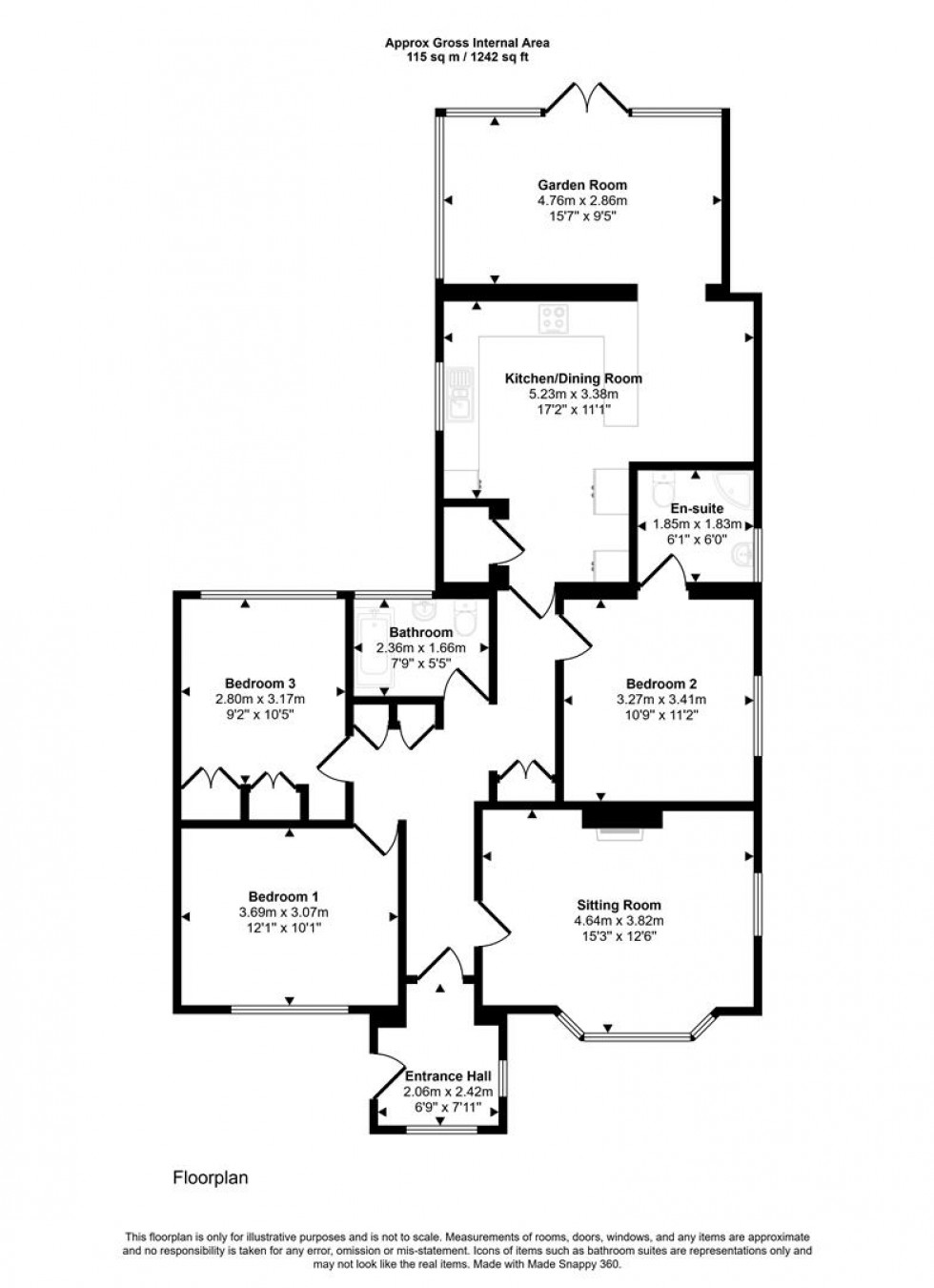 Floorplan for Partway Lane, Hazelbury Bryan, Sturminster Newton