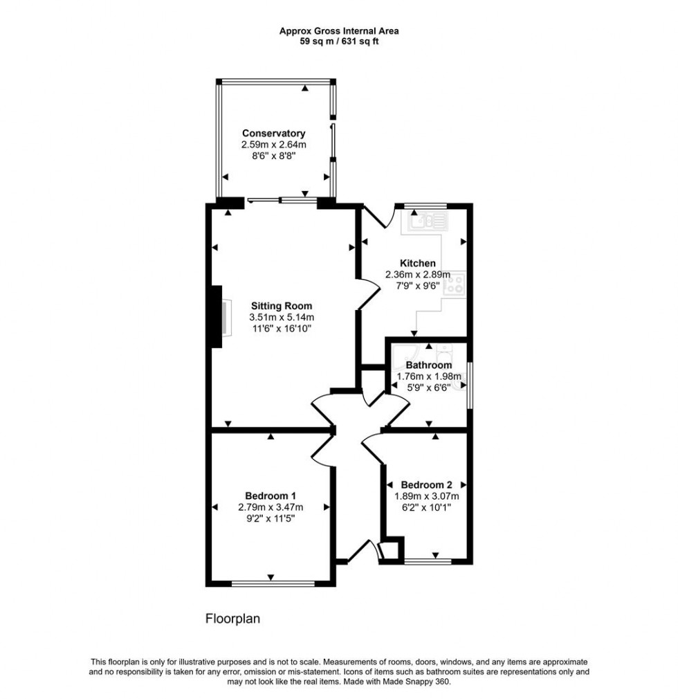 Floorplan for Maple Way, Gillingham