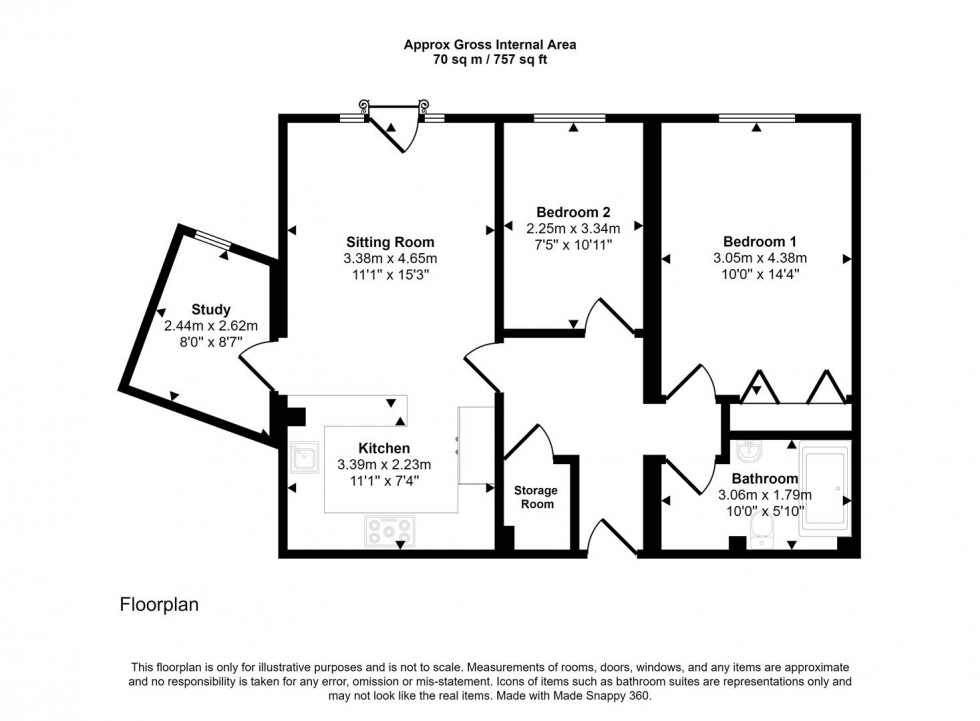 Floorplan for Barnaby Mead, Gillingham