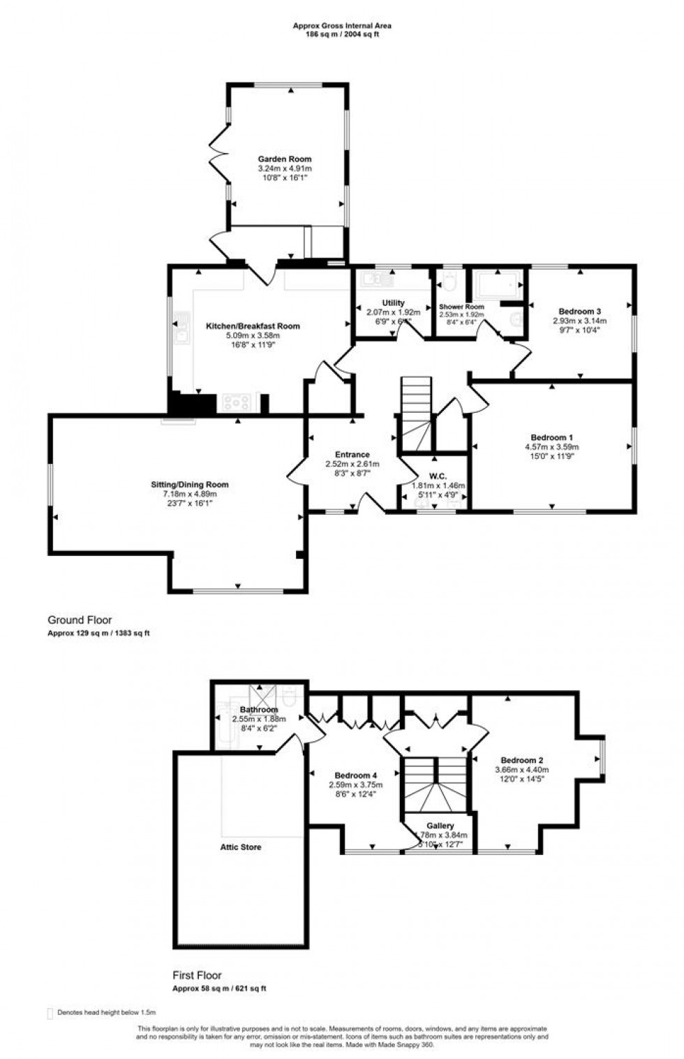 Floorplan for Wyke Road, Gillingham