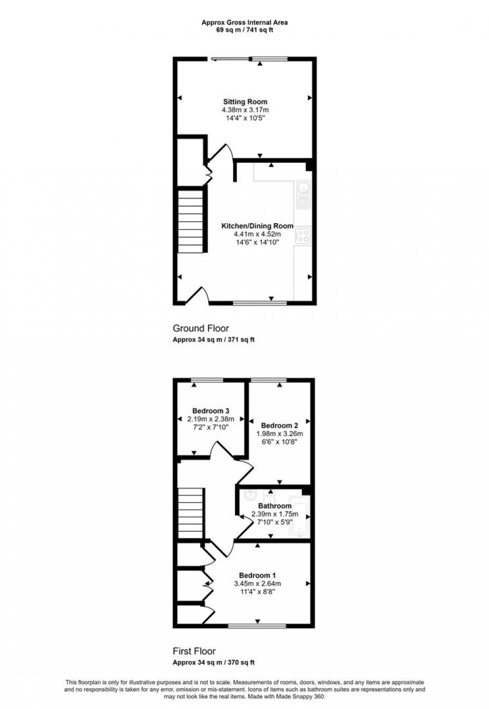 Floorplan for Maple Way, Gillingham