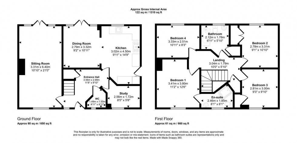 Floorplan for Bayfields, Gillingham