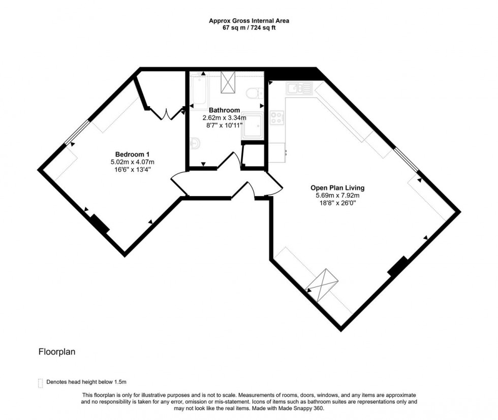 Floorplan for Ingrams, Sturminster Newton