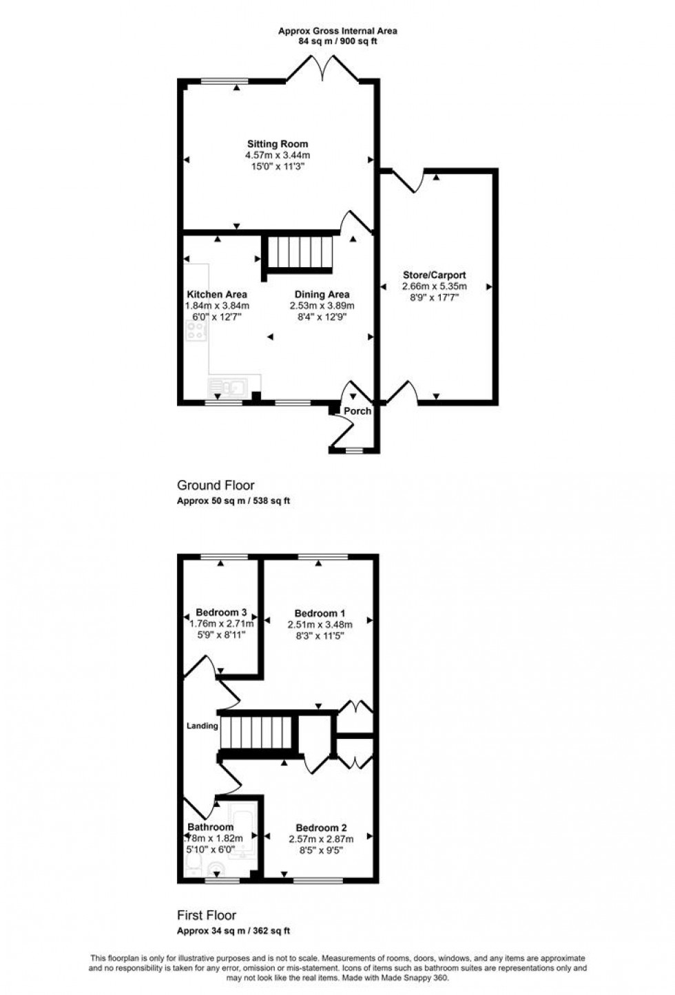 Floorplan for Nether Mead, Okeford Fitzpaine, Blandford Forum