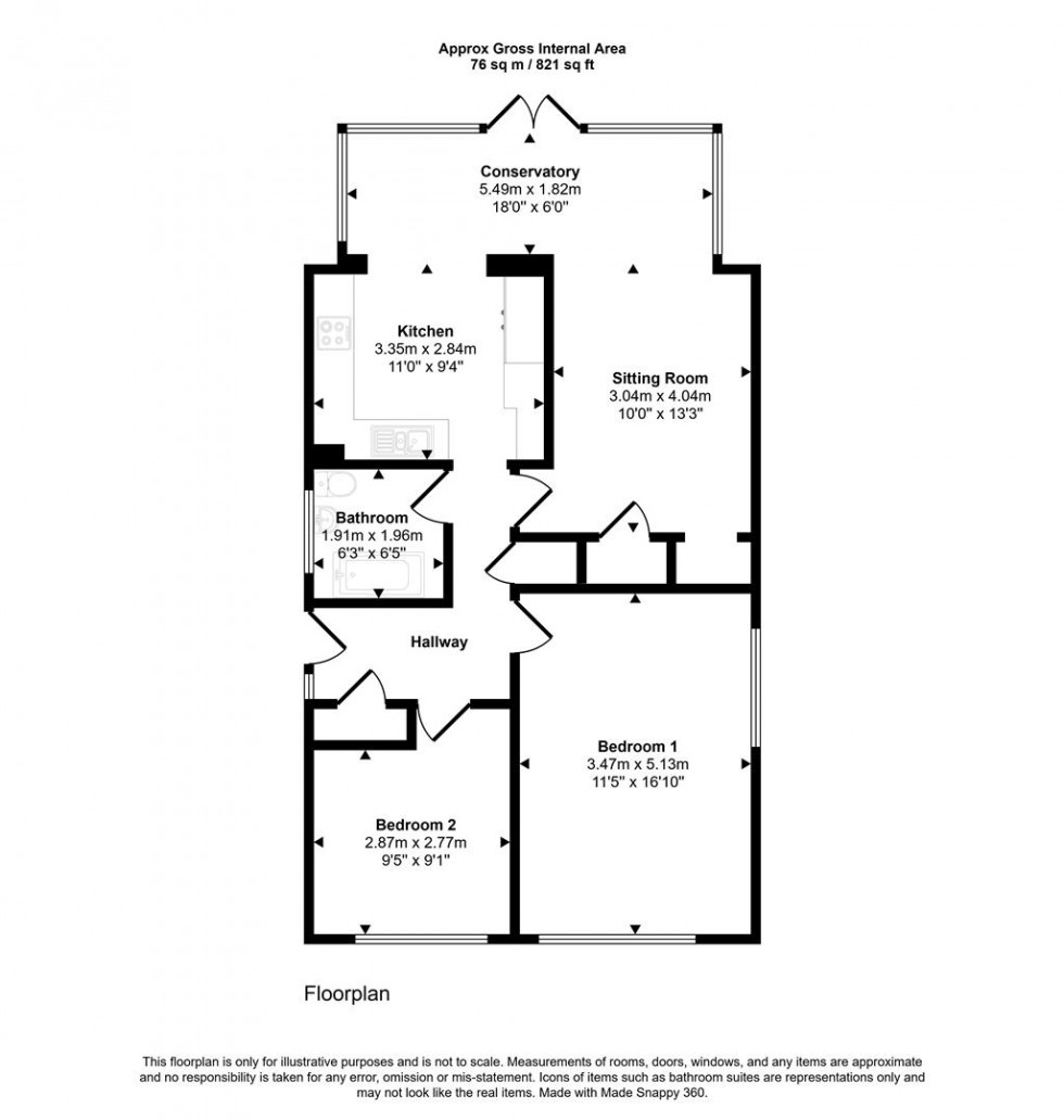 Floorplan for Robinson Heights, Stalbridge