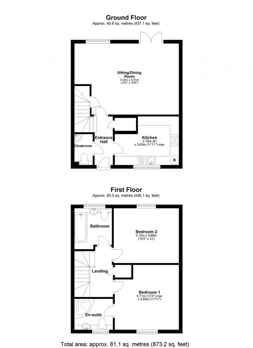 Floorplan for Hambledon Row, Shillingstone