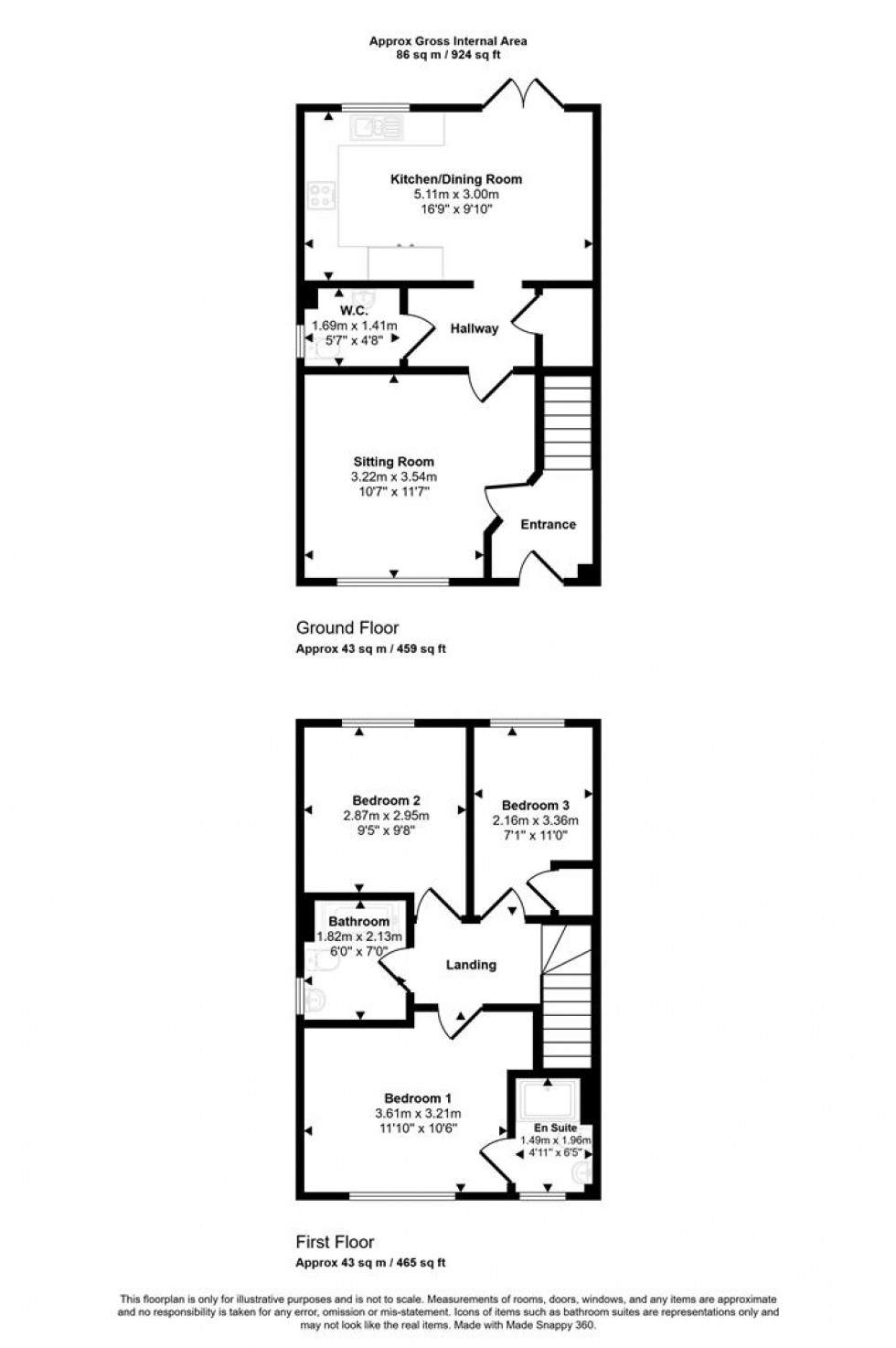 Floorplan for Vartenham Close, Milborne Port