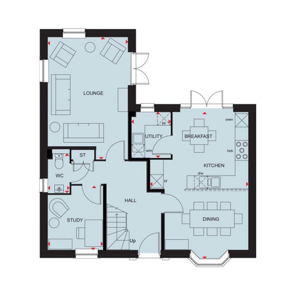 Floorplan for The Hamlets, Lower Road, Stalbridge