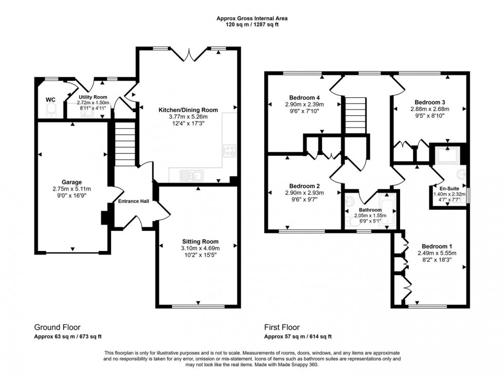 Floorplan for Vale View, Shaftesbury